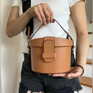 Rag & Bone Barrow Binocular Bag in Tan Brown